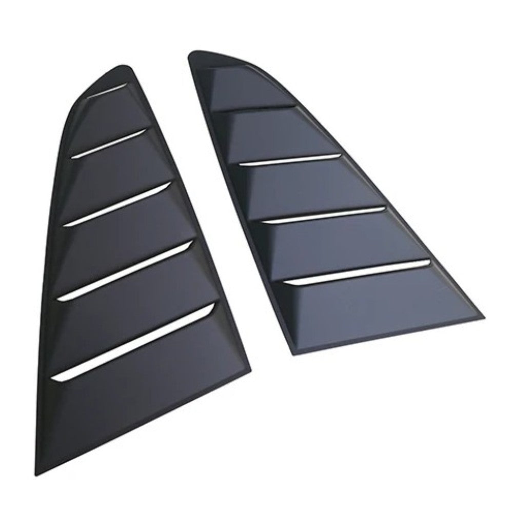 Car Craft Compatible With Ford Mustang 2015-2020 Rear Side Quarter Window Louver Trim Cover Classic Style CC-7963 - CAR CRAFT INDIA