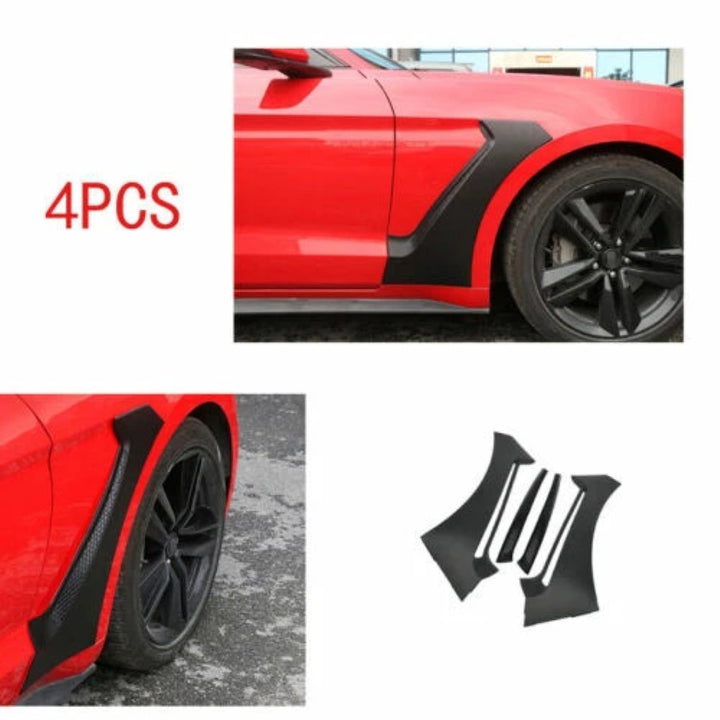 Car Craft Compatible With Ford Mustang 2015-2020 Front Panel Side Scoops Side Fender Vent Gt350 Style CC-7961 - CAR CRAFT INDIA