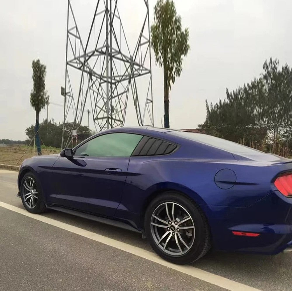 Car Craft Compatible With Ford Mustang 2015-2020 Rear Side Quarter Window Louver Trim Cover CC-7964 - CAR CRAFT INDIA
