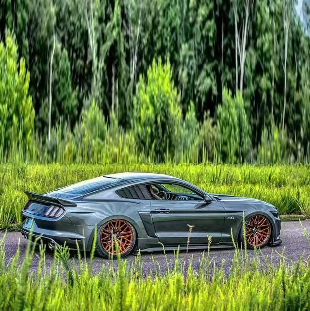 Car Craft Compatible With Ford Mustang 2015-2020 Rear Side Quarter Window Louver Trim Cover CC-7964 - CAR CRAFT INDIA