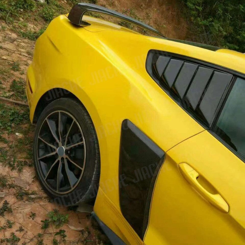 Car Craft Compatible With Ford Mustang 2015-2020 Rear Panel Side Fender Scoops Vent Gt Style CC-7966 - CAR CRAFT INDIA