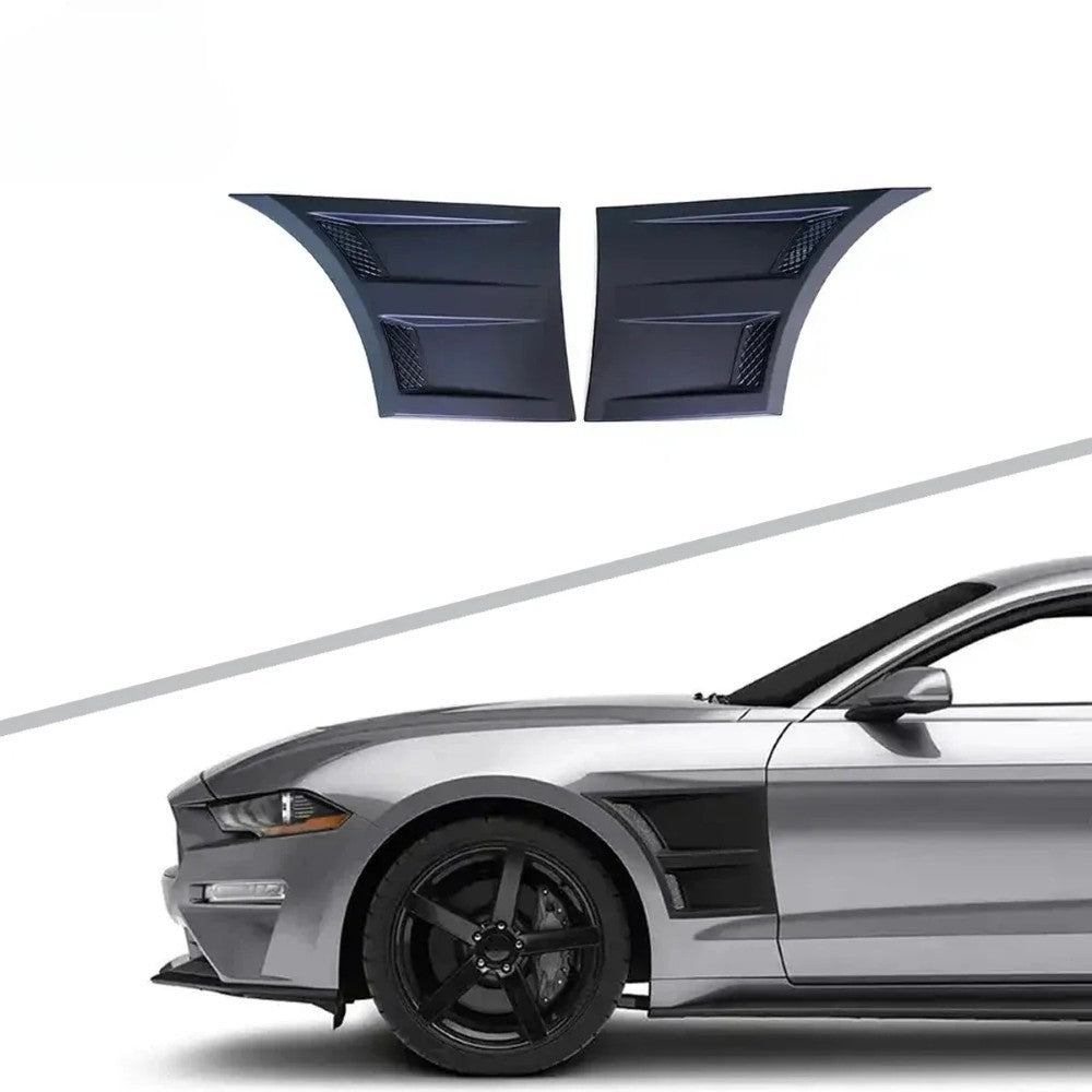 Car Craft Compatible With Ford Mustang 2015-2020 Front Panel Side Scoops Side Fender Vent 3d Style CC-7962