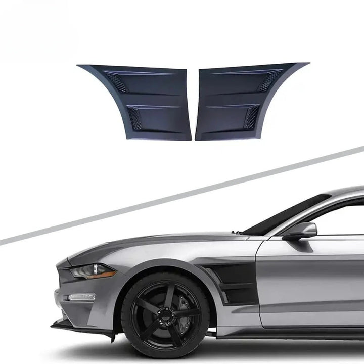 Car Craft Compatible With Ford Mustang 2015-2020 Front Panel Side Scoops Side Fender Vent 3d Style CC-7962