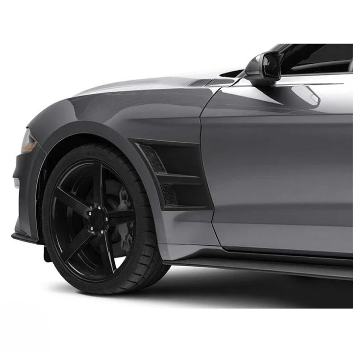 Car Craft Compatible With Ford Mustang 2015-2020 Front Panel Side Scoops Side Fender Vent 3d Style CC-7962