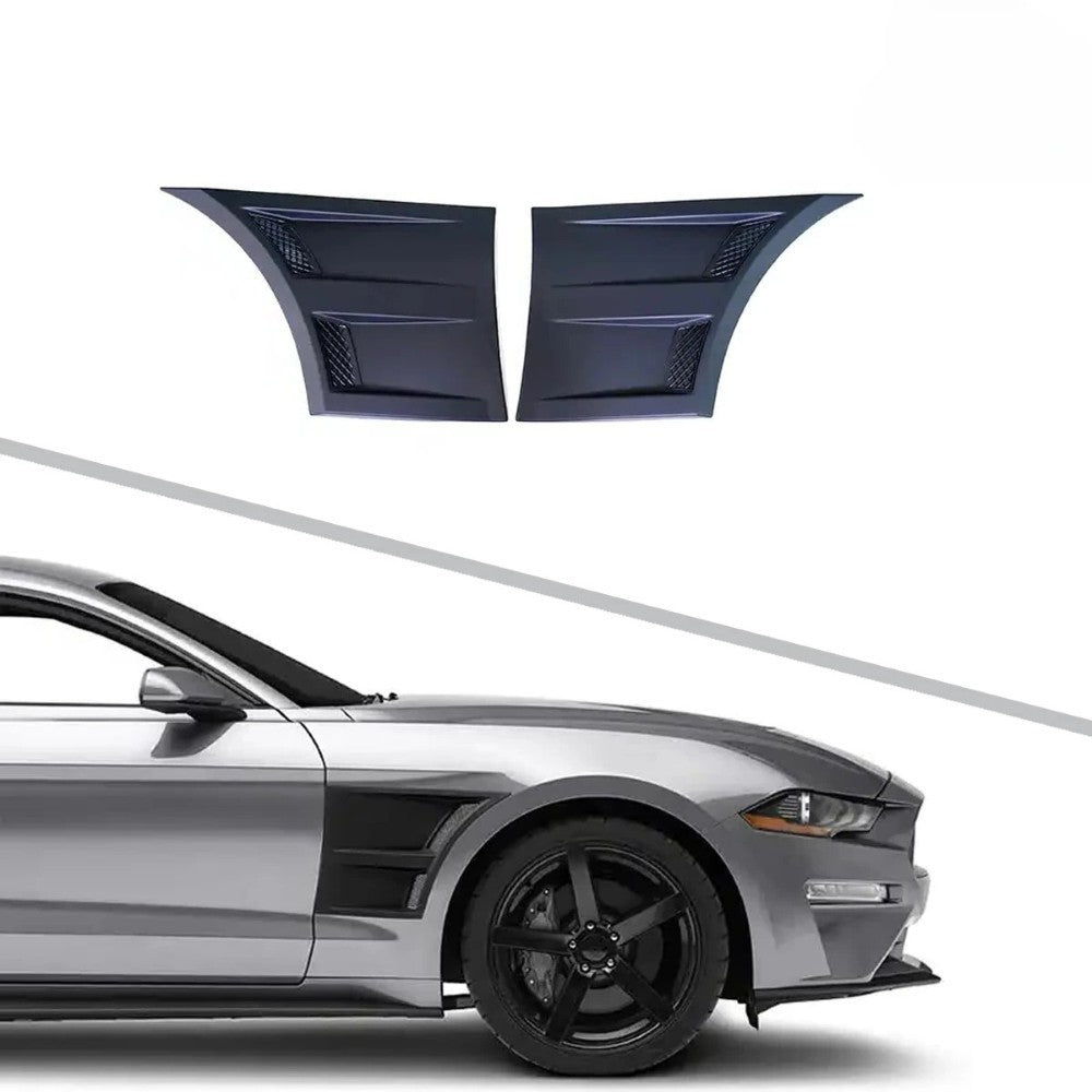 Car Craft Compatible With Ford Mustang 2015-2020 Front Panel Side Scoops Side Fender Vent 3d Style CC-7962