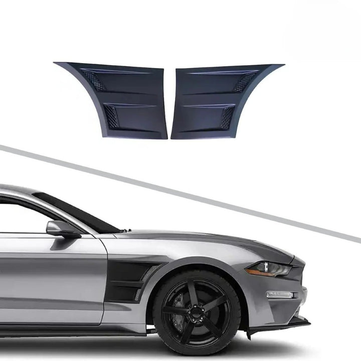Car Craft Compatible With Ford Mustang 2015-2020 Front Panel Side Scoops Side Fender Vent 3d Style CC-7962