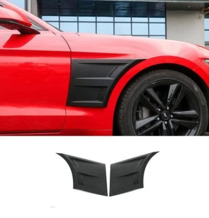 Car Craft Compatible With Ford Mustang 2015-2020 Front Panel Side Scoops Side Fender Vent 3d Style CC-7962