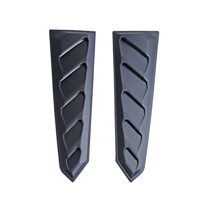 Car Craft Compatible With Ford Mustang 2015-2020 Rear Windshield Glass Quarter Window Louver Trim Cover Can Style CC-7968 - CAR CRAFT INDIA