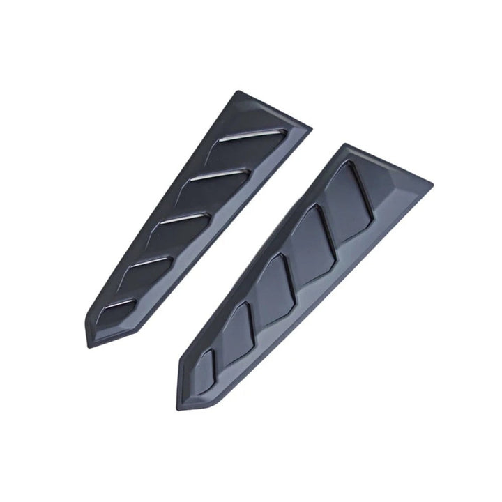 Car Craft Compatible With Ford Mustang 2015-2020 Rear Windshield Glass Quarter Window Louver Trim Cover Can Style CC-7968 - CAR CRAFT INDIA