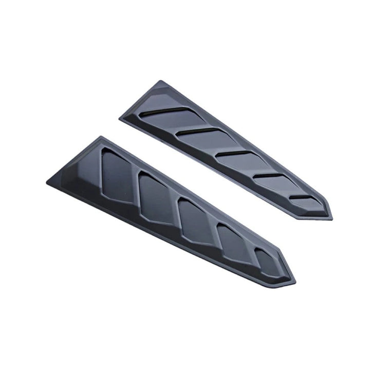 Car Craft Compatible With Ford Mustang 2015-2020 Rear Windshield Glass Quarter Window Louver Trim Cover Can Style CC-7968 - CAR CRAFT INDIA