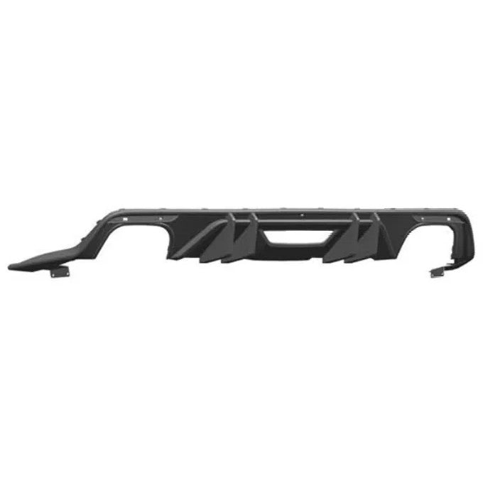 Car Craft Compatible With Ford Mustang 2015-2017 Rear After Bumper Lip Diffuser Skirts Splitter Dual Tip Dual Side Competition Style 00-00 CC-7980
