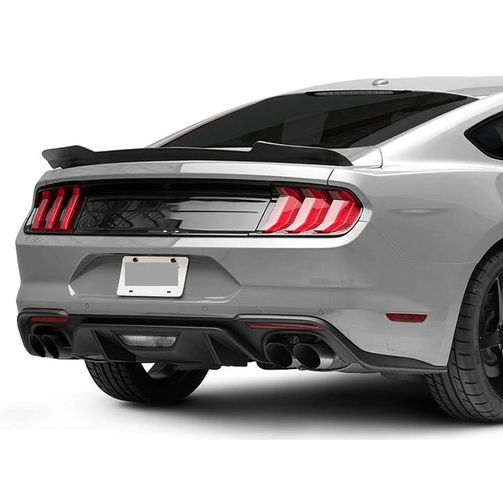 Car Craft Compatible With Ford Mustang 2015-2022 Rear Trunk Boot Wing Lip Spoiler Splitter Skirt Modern Style CC-7973