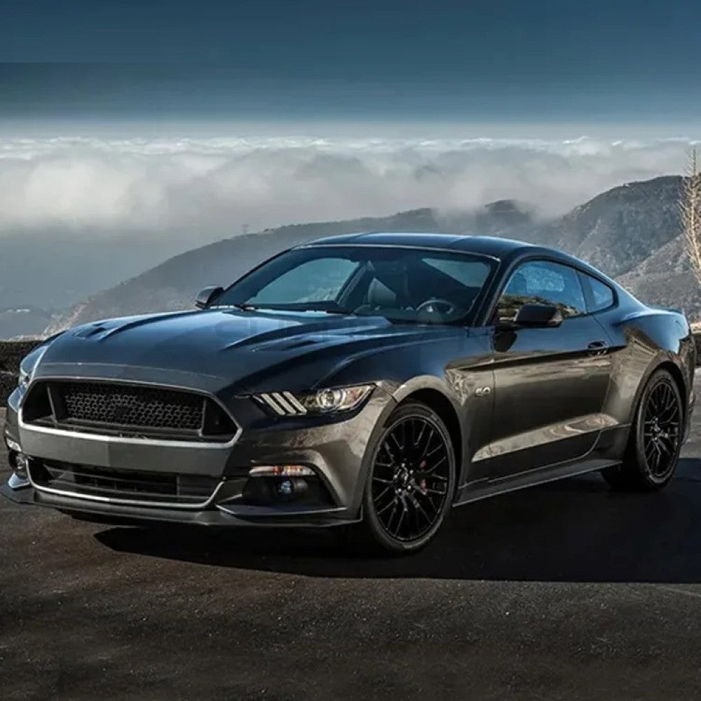 Car Craft Compatible With Ford Mustang 2015-2017 Bonnot Hood Vents Scoop Trim Cover Skirt Gt 5.0 Style CC-7969 - CAR CRAFT INDIA