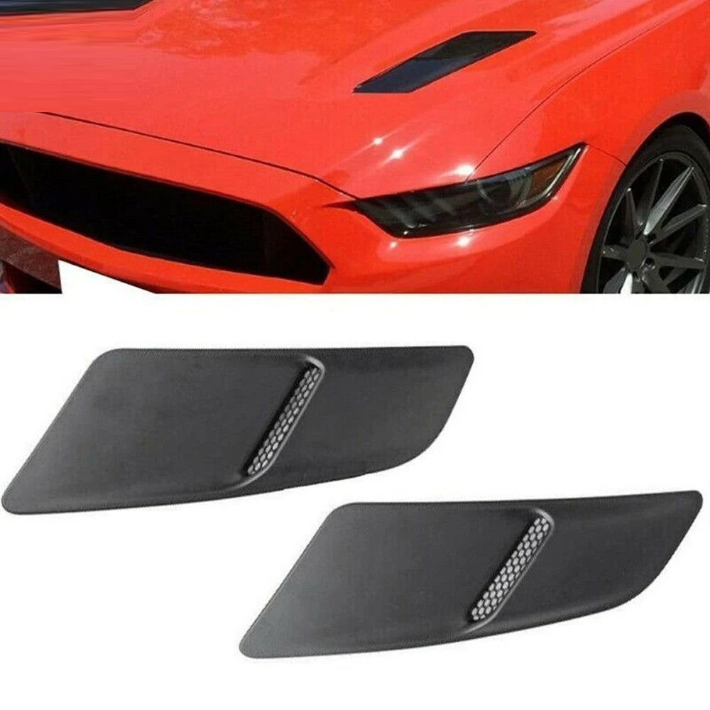 Car Craft Compatible With Ford Mustang 2015-2017 Bonnot Hood Vents Scoop Trim Cover Skirt Gt 5.0 Style CC-7969 - CAR CRAFT INDIA