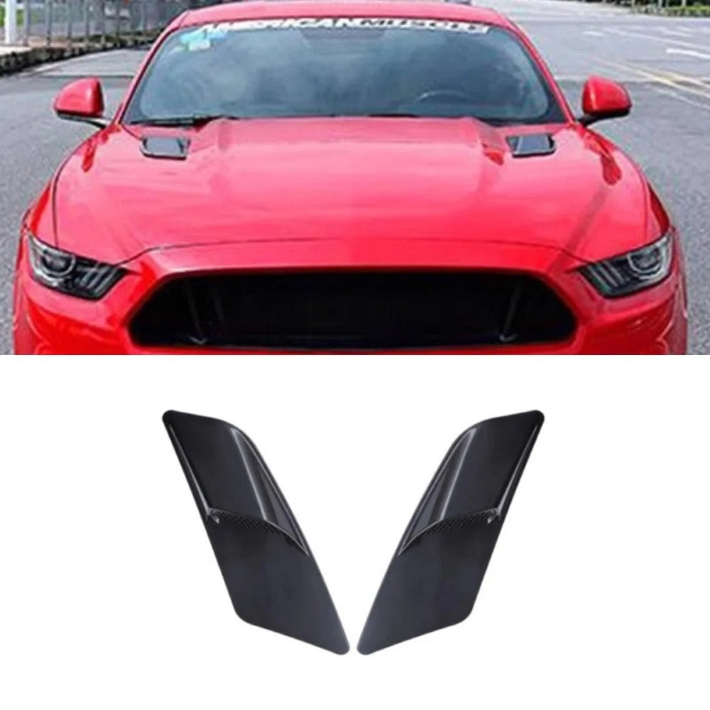 Car Craft Compatible With Ford Mustang 2015-2017 Bonnot Hood Vents Scoop Trim Cover Skirt Gt 5.0 Style CC-7969 - CAR CRAFT INDIA