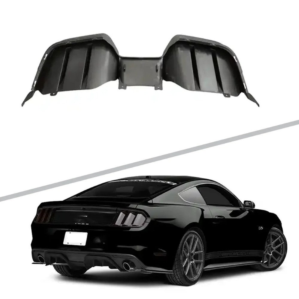 Car Craft Compatible With Ford Mustang 2015-2017 Rear After Bumper Lip Diffuser Skirts Splitter Pft Style CC-7970 - CAR CRAFT INDIA