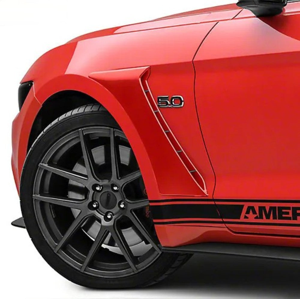 Car Craft Compatible With Ford Mustang 2015-2020 Front Panel Side Scoops Side Fender Vent Gt Style CC-7965 - CAR CRAFT INDIA