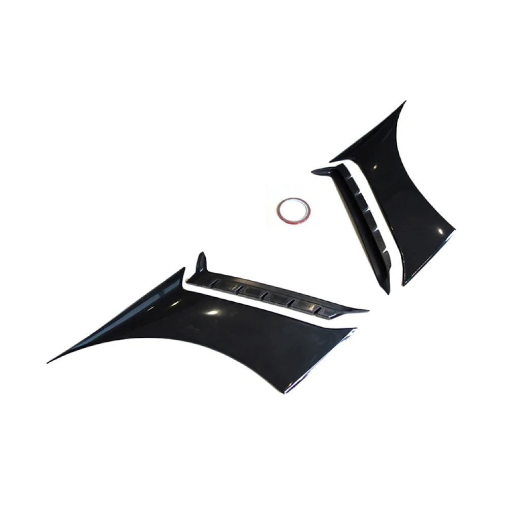 Car Craft Compatible With Ford Mustang 2015-2020 Front Panel Side Scoops Side Fender Vent Gt Style CC-7965 - CAR CRAFT INDIA