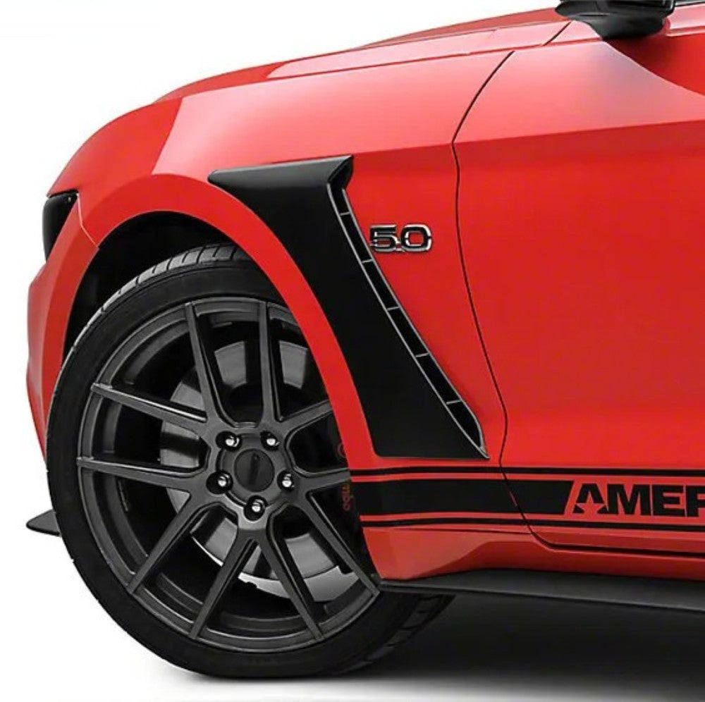 Car Craft Compatible With Ford Mustang 2015-2020 Front Panel Side Scoops Side Fender Vent Gt Style CC-7965 - CAR CRAFT INDIA