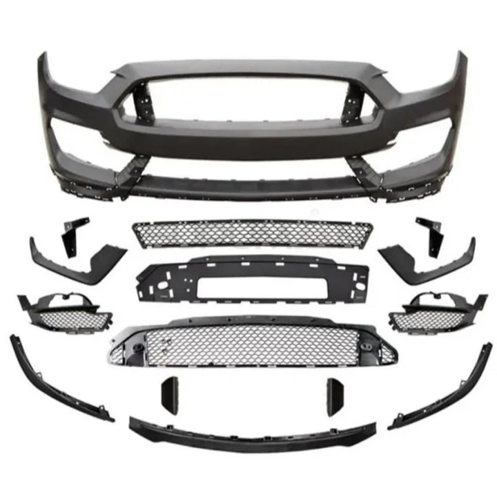 Car Craft Compatible With Ford Mustang 2015-2017 Front Bumper Bodykit Front Lip Splitter Skirts Gt350 Style CC-7957 - CAR CRAFT INDIA