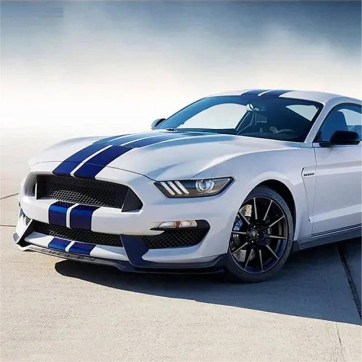 Car Craft Compatible With Ford Mustang 2015-2017 Front Bumper Bodykit Front Lip Splitter Skirts Gt350 Style CC-7957 - CAR CRAFT INDIA