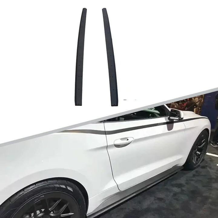 Car Craft Compatible With Ford Mustang 2015-2022 Side Skirt Splitter Running Board Rock Style CC-7986 - CAR CRAFT INDIA