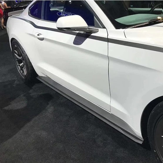 Car Craft Compatible With Ford Mustang 2015-2022 Side Skirt Splitter Running Board Rock Style CC-7986 - CAR CRAFT INDIA