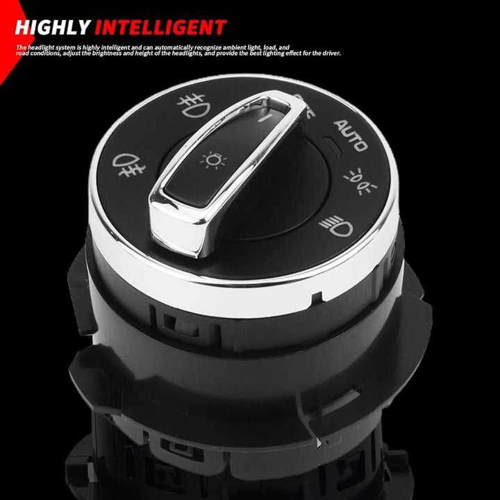 Car Craft Compatible With Porsche Cayenne 2011-2018 Macan 2014-2018 Headlamp Headlight Fog Light Lamp Switch Knob Assembly 95861353305 - CAR CRAFT INDIA