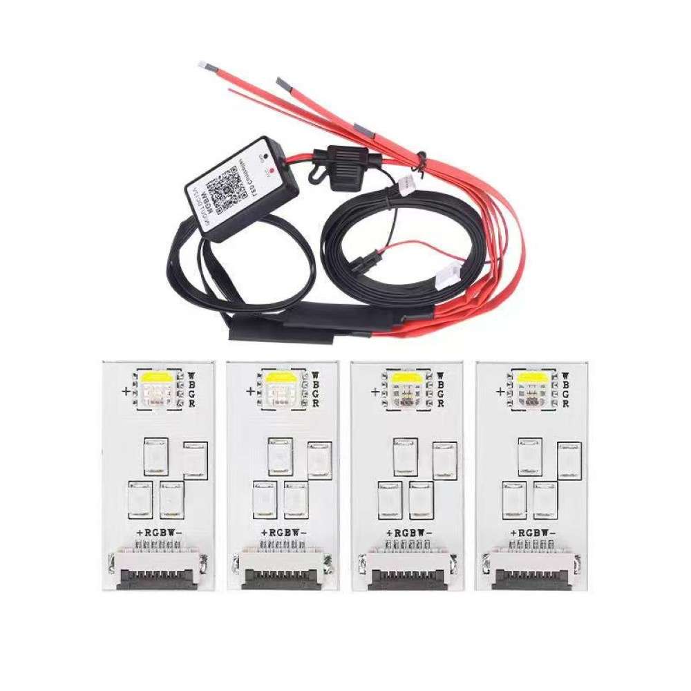 Car Craft Compatible With Bmw 3 Series Gt F34 2012-2015 Headlight Drl Daytime Running Light Angel Eye Led Module Rgbw Color Csl Style CC-8480 - CAR CRAFT INDIA