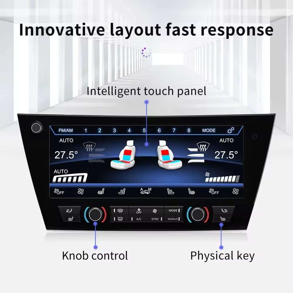 Car Craft Compatible With Bmw X6 F16 2014-2018 Lcd Display Air Conditioning Board Android Ac Panel Digital Touch Screen Climate Knobs Control 8.8 Inch CC-8491 - CAR CRAFT INDIA