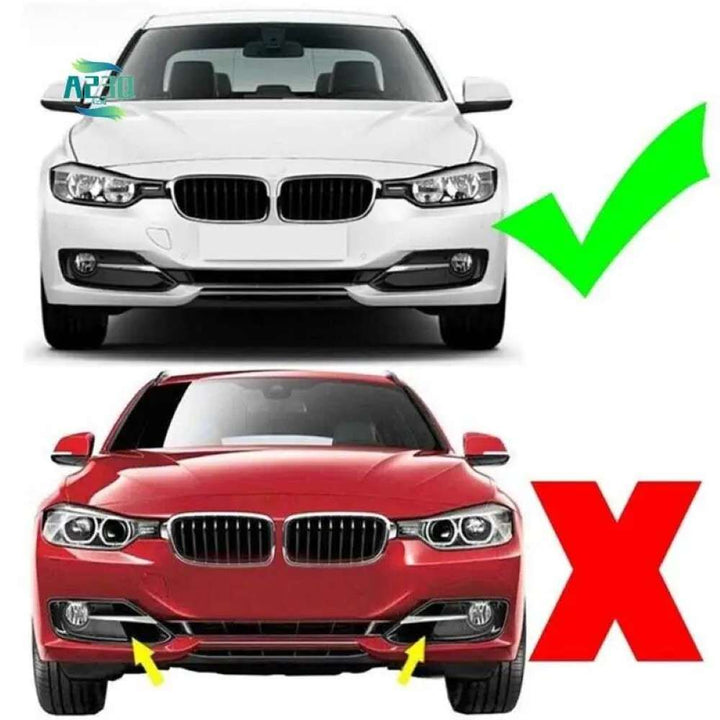 Car Craft Compatible With Bmw 3 Series F30 2012-2015 Front Bumper Fog Lamp Light Protection Grille Cover 51117300739 Left CC-7983 - CAR CRAFT INDIA