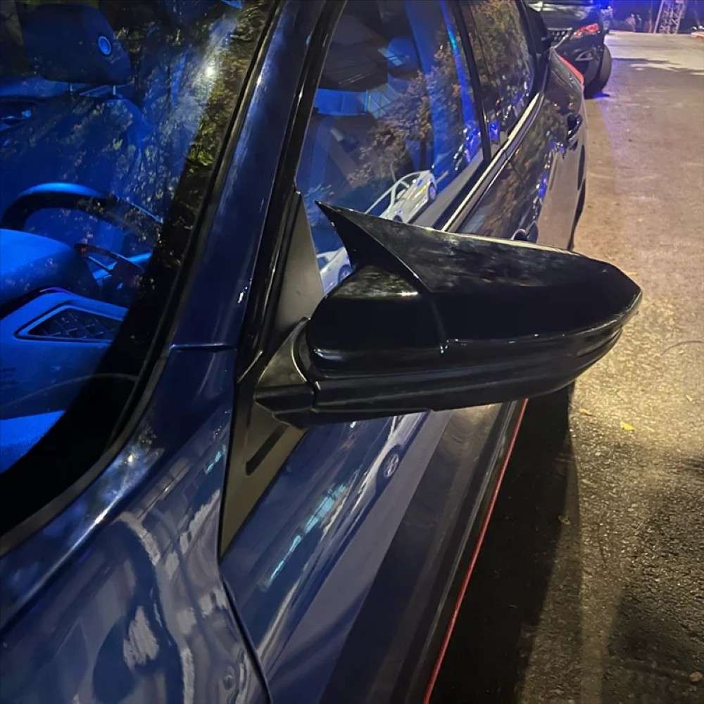 Car Craft Compatible With Honda Civic 2016-2021 Side Rear View Case Wing Cap Shell Housing Mirror Covers 3m Tape Pasting Style Ar-mr-013 Cf Carbon Fiber Look CC-8063 - CAR CRAFT INDIA