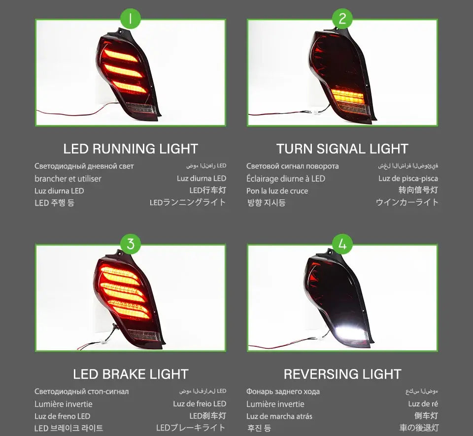 Car Styling Tail Light for Spark Tail Lights 2012-2018 New