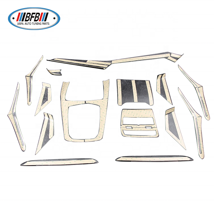 Dry Real Carbon Fiber Interior Trims Dash Cover Center Console Panel for BMW X5 G05 X7 G07 2019up - CAR CRAFT INDIA