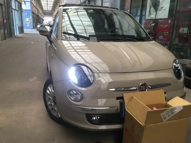 Car Styling Head lamp light for Fiat 500 Headlights