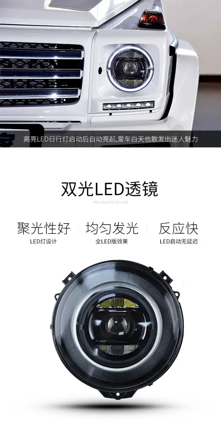 Car Styling Head lamp light for Benz W463 G500 Headlights