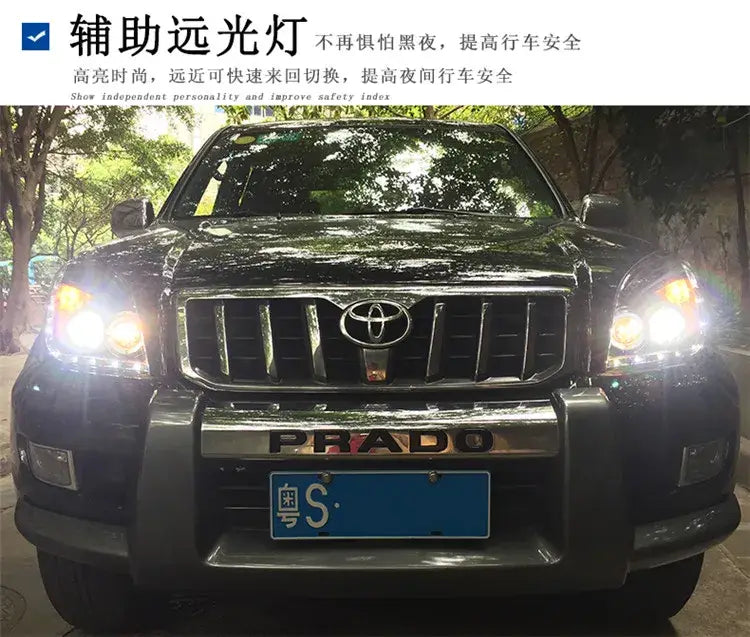 Toyota Prado Headlight 2004-2009 LED Headlight DRL Hid Head