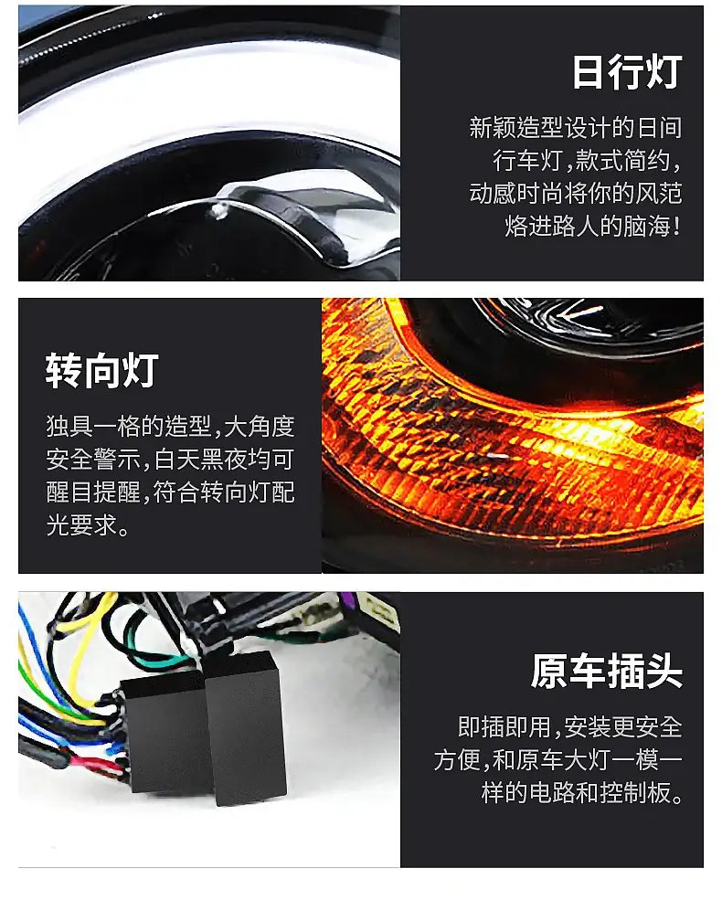 Car Styling Head lamp light for MINI R55 R56 Headlights