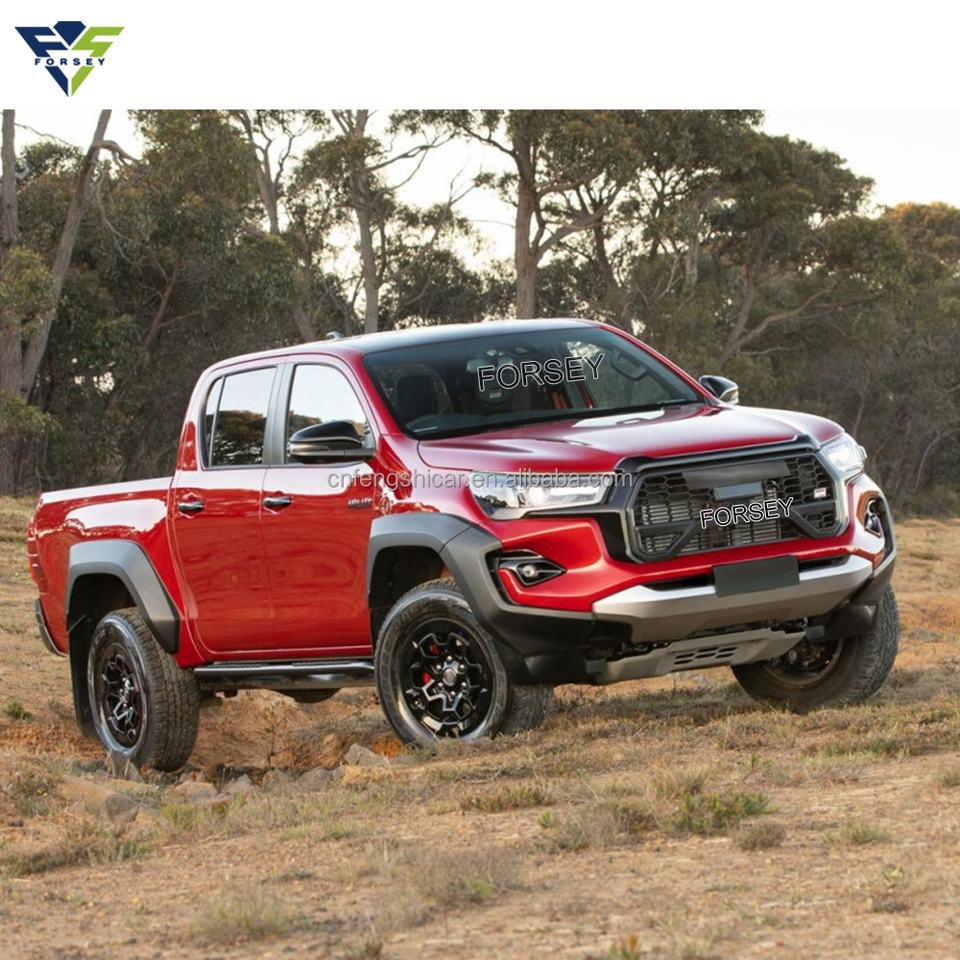 GR Sport Conversion Car Bumper 2023 for Hilux Revo Rocco 2016-2020 Upgrade to Hilux Body Kit GR Sport 2023 - CAR CRAFT INDIA