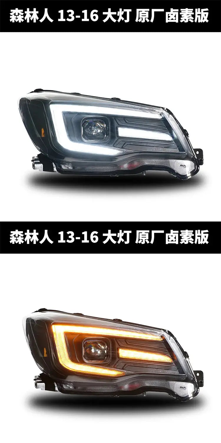 Car Styling Head lamp light for Subaru Forester Headlights