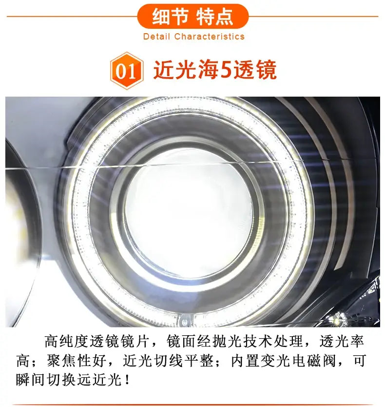 Car Styling Head lamp light for Toyota Land Cruiser