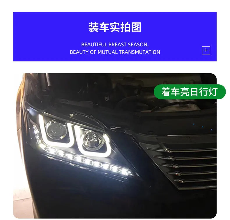 Toyota Camry V50 LED Headlight 2012-2014 Camry LED DRL Hid