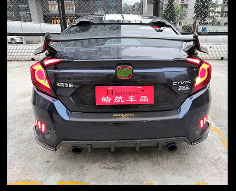 Civic X Tail Lights 2016-2019 New Civic Type R LED Tail