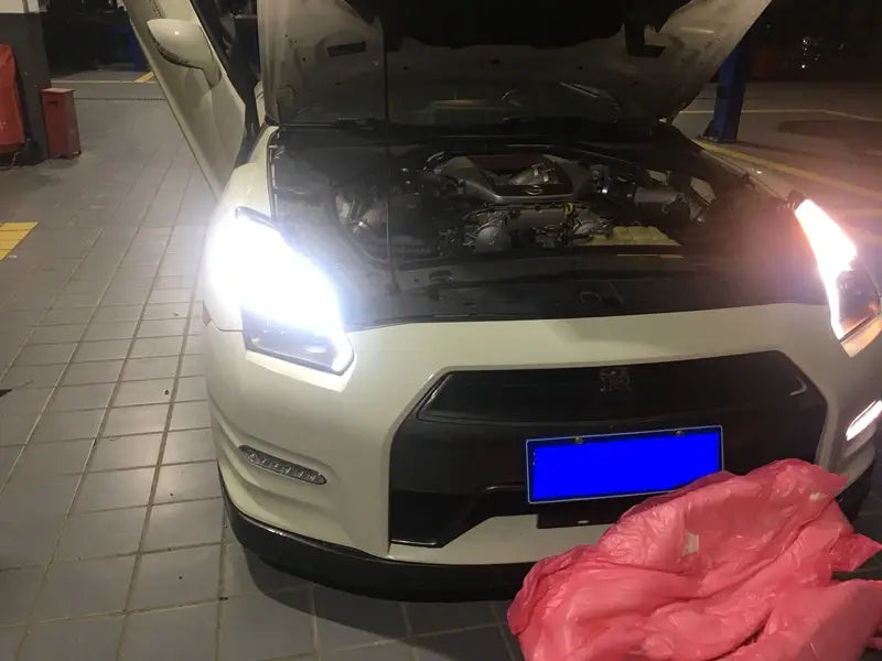 Car Styling Head lamp light for Nissan GT-R Headlights