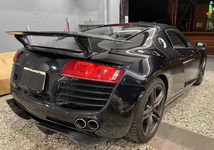 Carbon Fiber Spoiler for Audi R8 09-15 VOR Style Real Carbon Fiber Deck Lid Ducktail Spoiler Trunk Spoiler