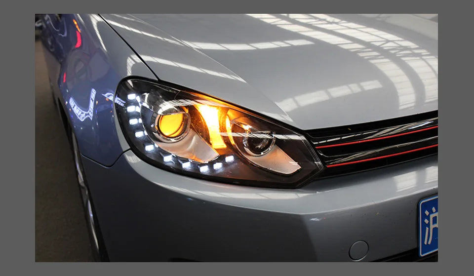 VW Golf 6 Headlights 2009-2012 Golf6 LED Headlight LED DRL