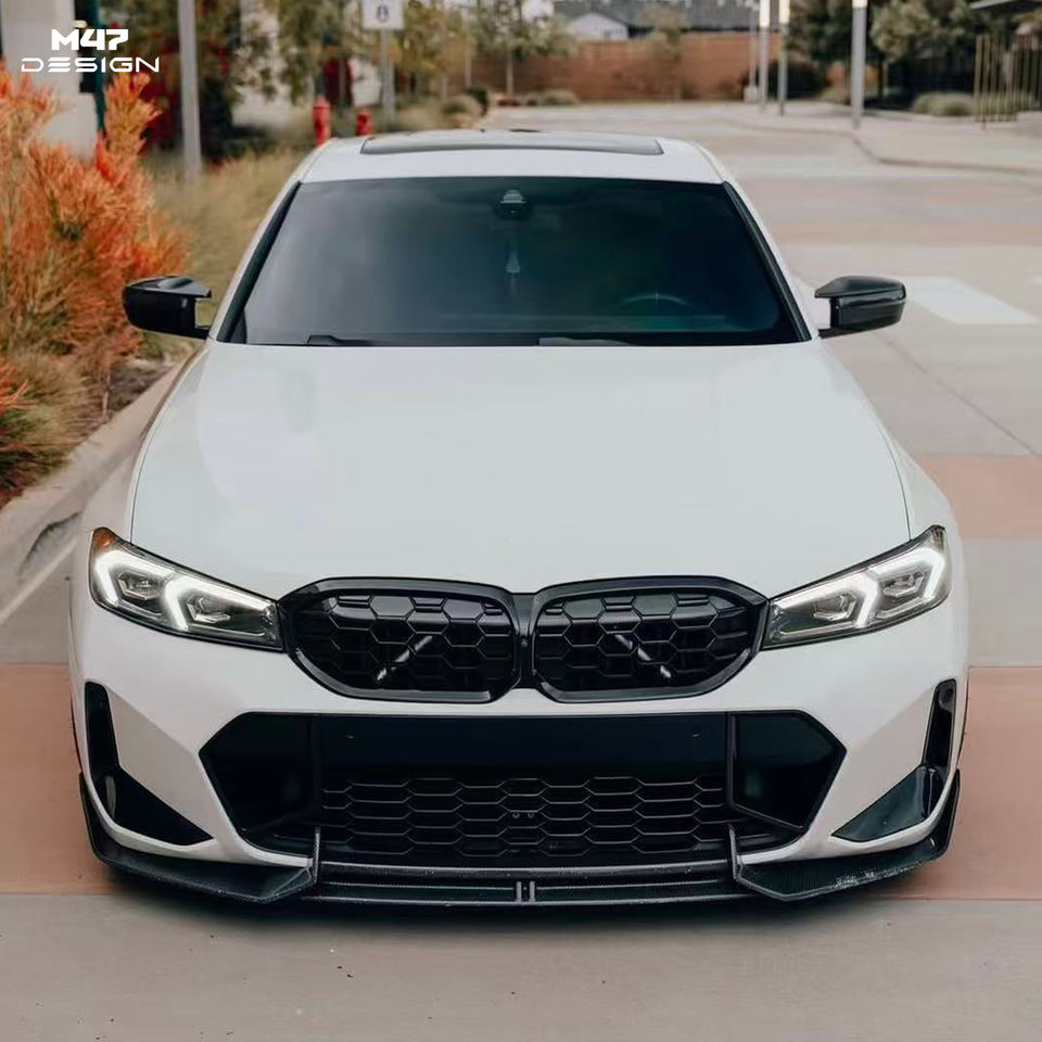 ADRO Style High Quality Dry Carbon Fiber Front Splitter Air Deflector Sport Look for BMW G20LCI 320i 330i Sedan 2023-2026