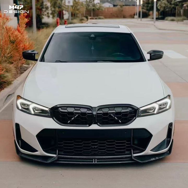 ADRO Style High Quality Dry Carbon Fiber Front Splitter Air Deflector Sport Look for BMW G20LCI 320i 330i Sedan 2023-2026