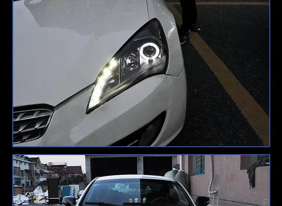 Car Styling Head lamp light for Hyundai Rohens Coupe