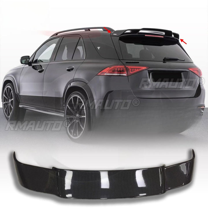 For Benz W167 GLE63 AMG 2020-2024 Real carbon Fiber Car Roof Spoiler Modification Part Rear Roof Spoiler Wing Car Accessories Exterior - CAR CRAFT INDIA